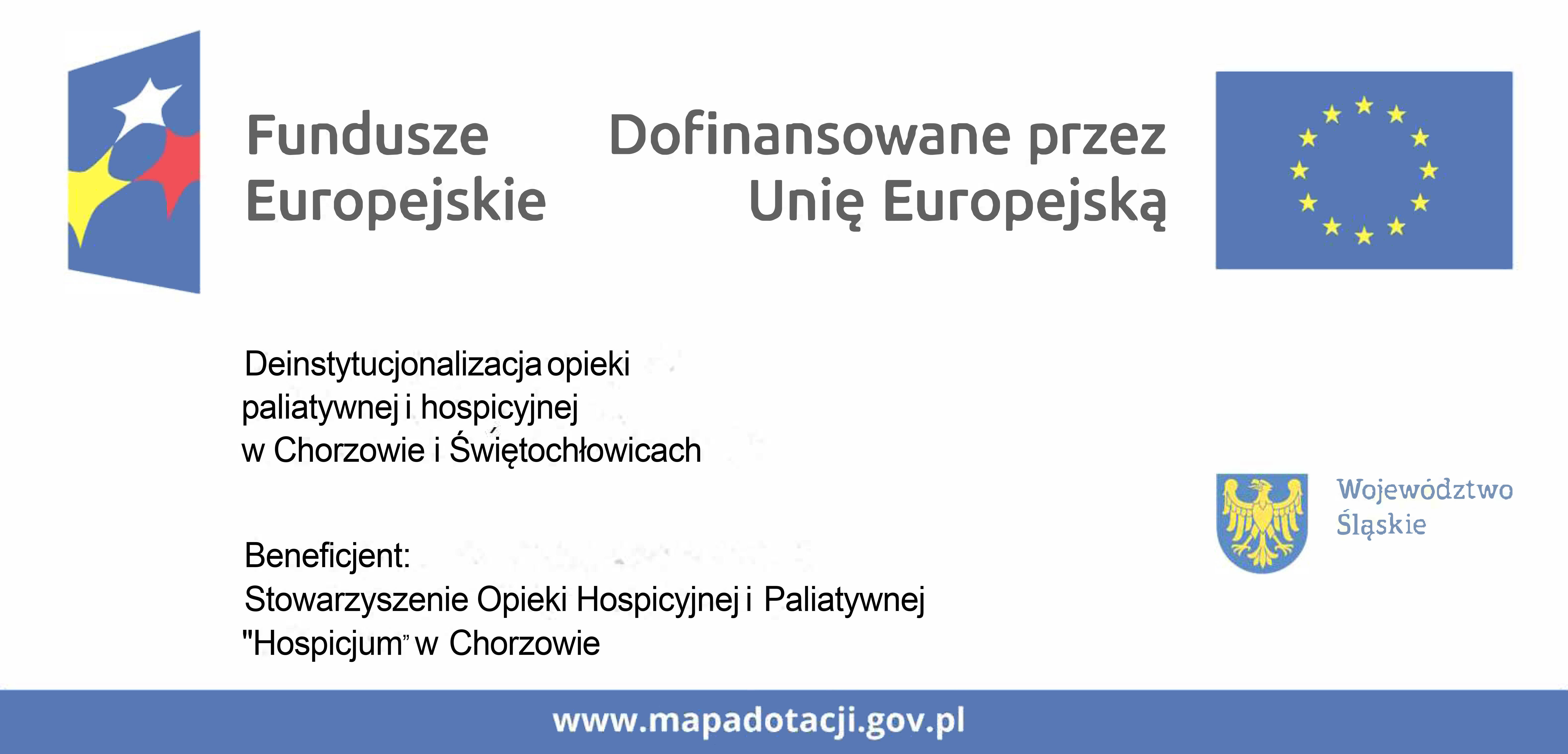 Tablica informująca o dofinansowaniu projektu z Funduszy Europejskich