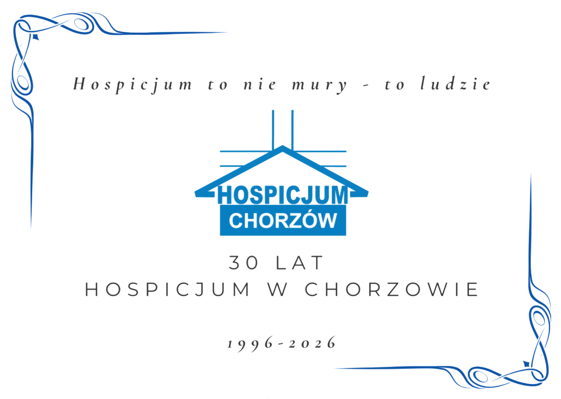 30-lecie Hospicjum, karta zaproszenia